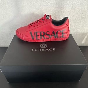 Men’s red Versace size 9 shoes